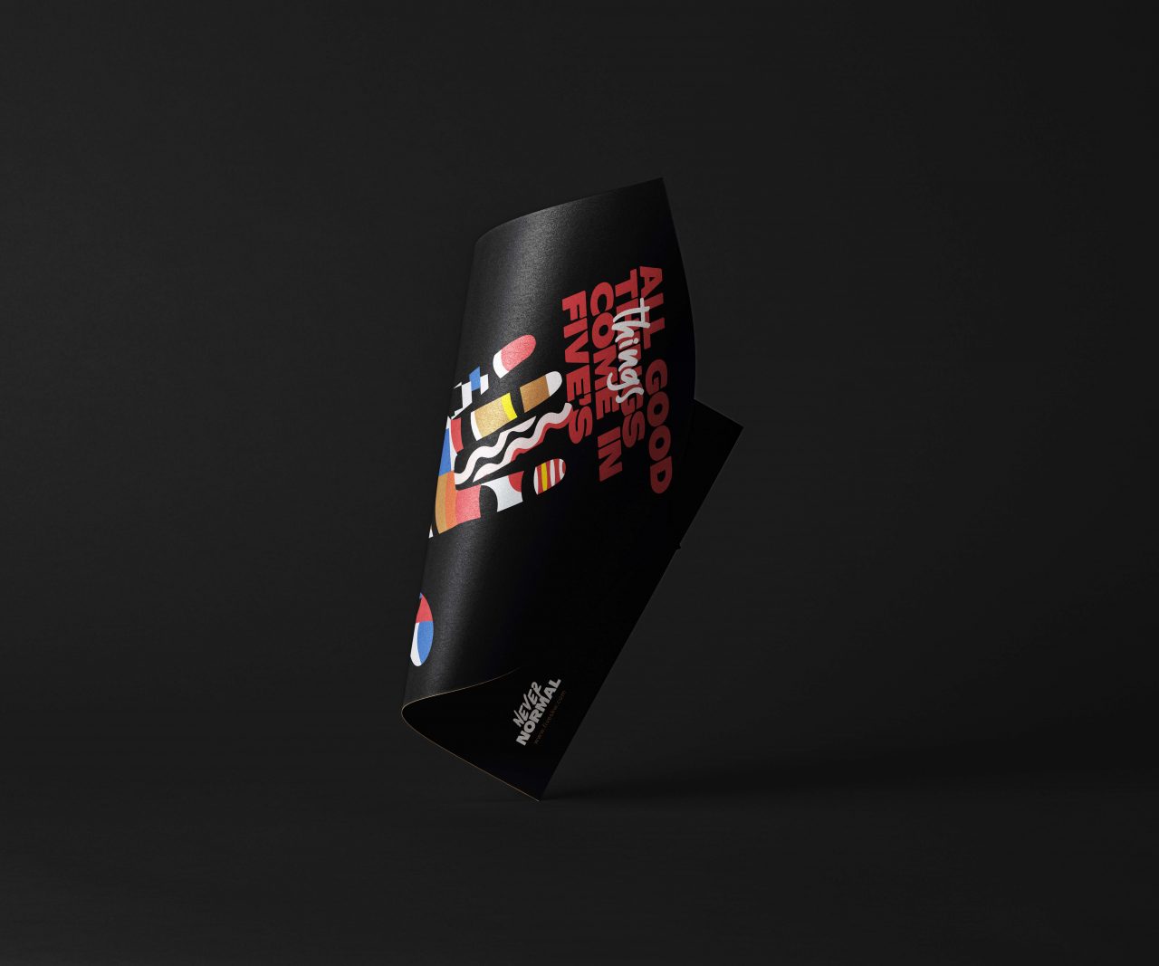 Folded-Glossy-Paper-Branding-Mockup